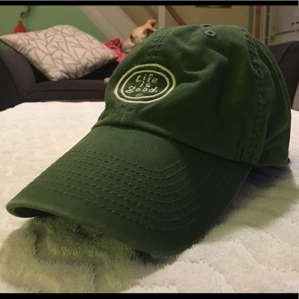 Life Is Good baseball hat green OSFM!